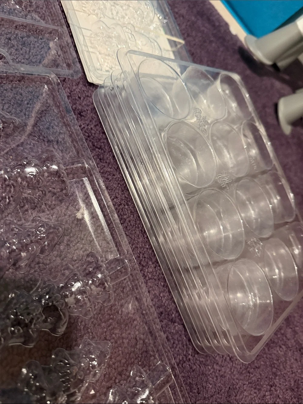 Clear Plastic Chocolate Candy Mold Set - Transparent